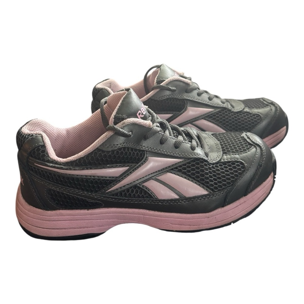 Reebok Work Women’s Ketee RB164 Steel Toe EH Work Shoes, Pewter/Pink, Size 8W